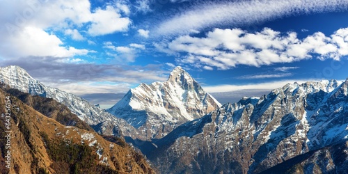 mount Nanda Devi vith beautiful sky photo