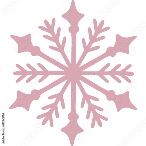 Schneeflocke rosa mit transparentem Hintergrund 