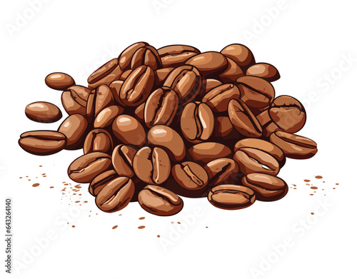 Coffee beans vector illustration

