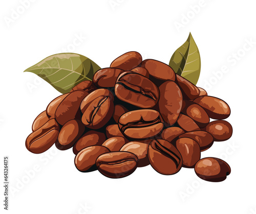 Coffee beans vector illustration

