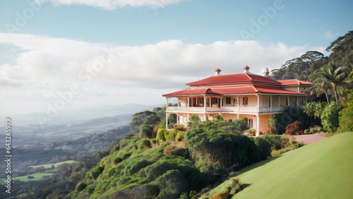 Old nice looking bungalow on top of a mountain © Thanura