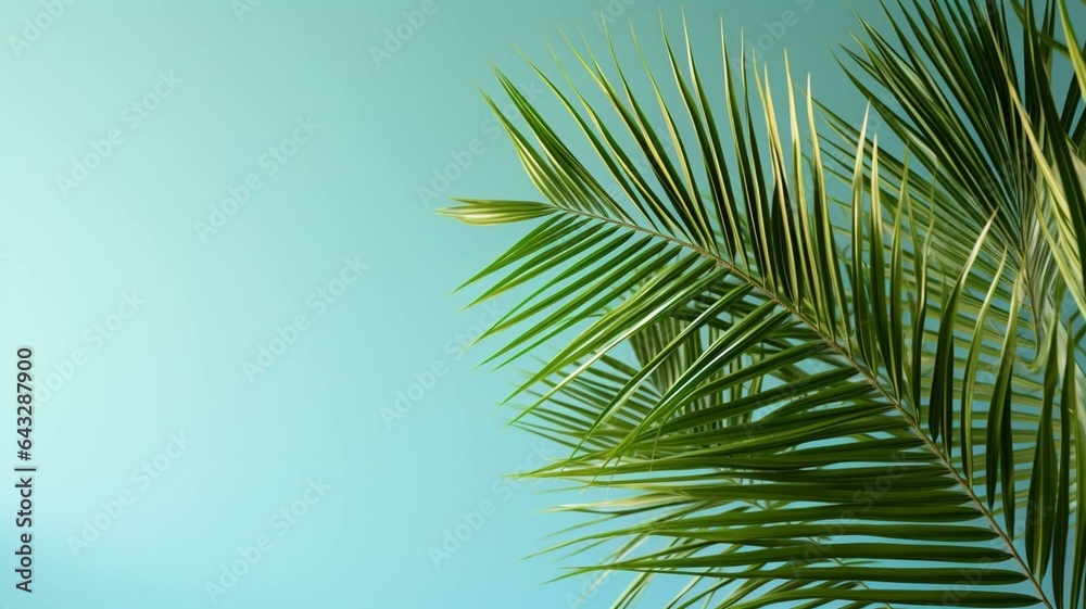 palm tree leaves