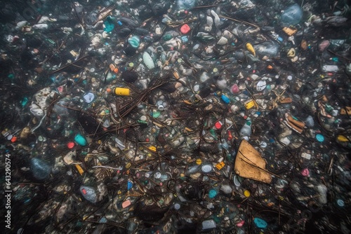 plastic debris floating in the ocean, taken from an underwater camera on march 29, 2018 photo credit afp photo