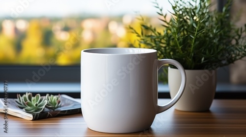 Cup for coffee or tea. Place for text