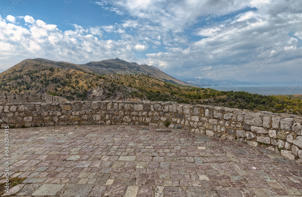 Rosafa Fortress Detail with Lake Skadar View, Shkoder, Albania
