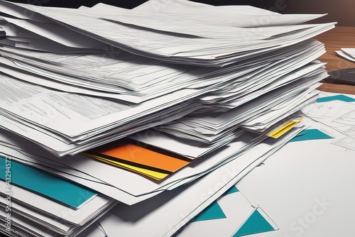 pile of papers on tablepile of papers on tableheap of documents and paperwork