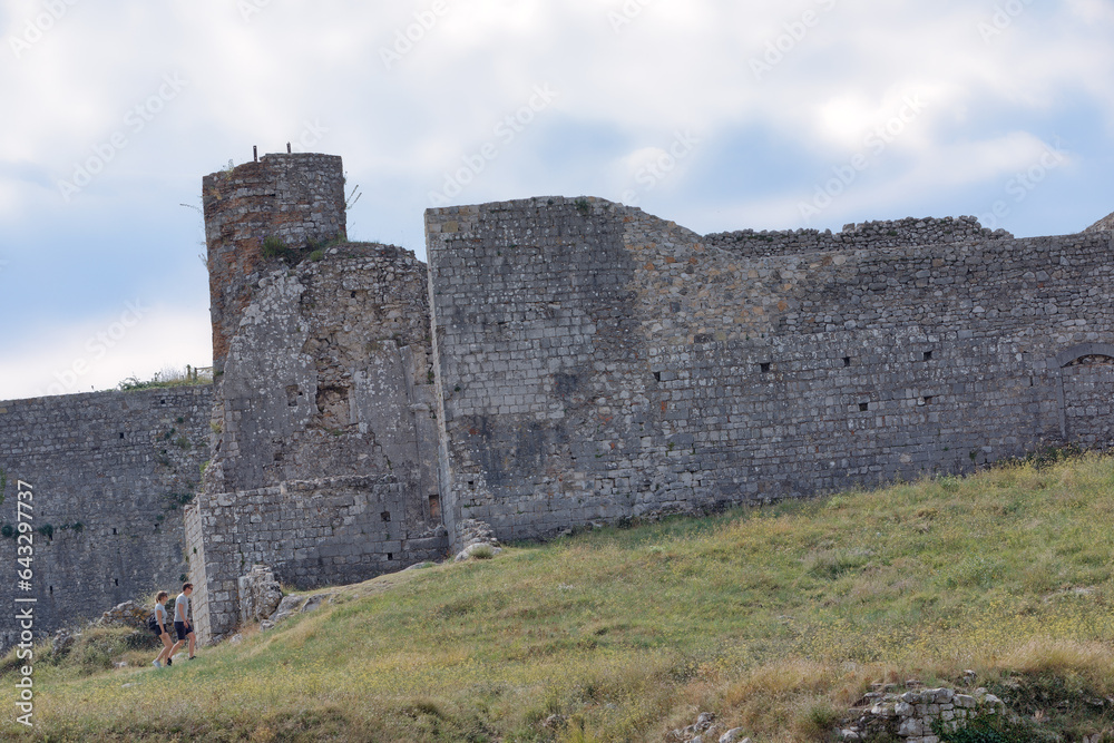 Medieval Rosafa Fortress in Skadar, Albania