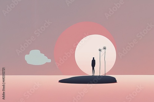 abstract background with human silhouette and a glass of waterabstract background with human silhouette and a glass of waterabstract 3 d render of a man standing on the moon photo