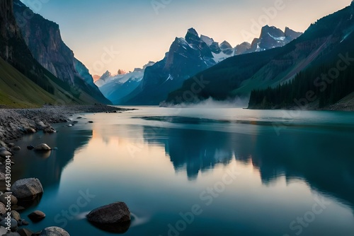 lake in the mountains