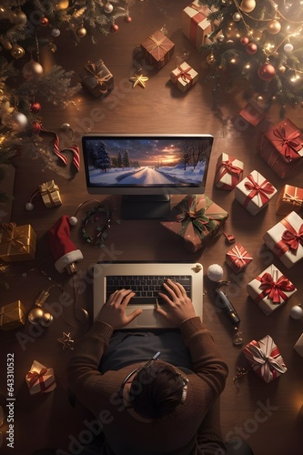 Festive Pixels A Christmas Tale (Generative AI)      © Thiago