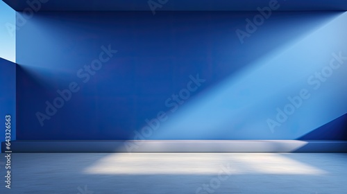 Background image with blue wall.