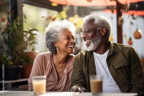 Happy senior couple. Happiness on the faces of adults. The concept of friendly family until old age together