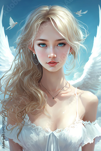 angel, woman with wings