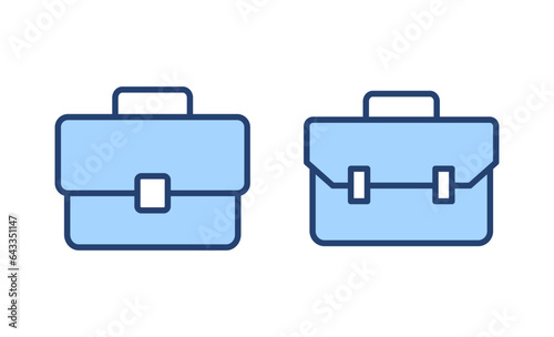 Briefcase icon vector. suitcase sign and symbol. luggage symbol.