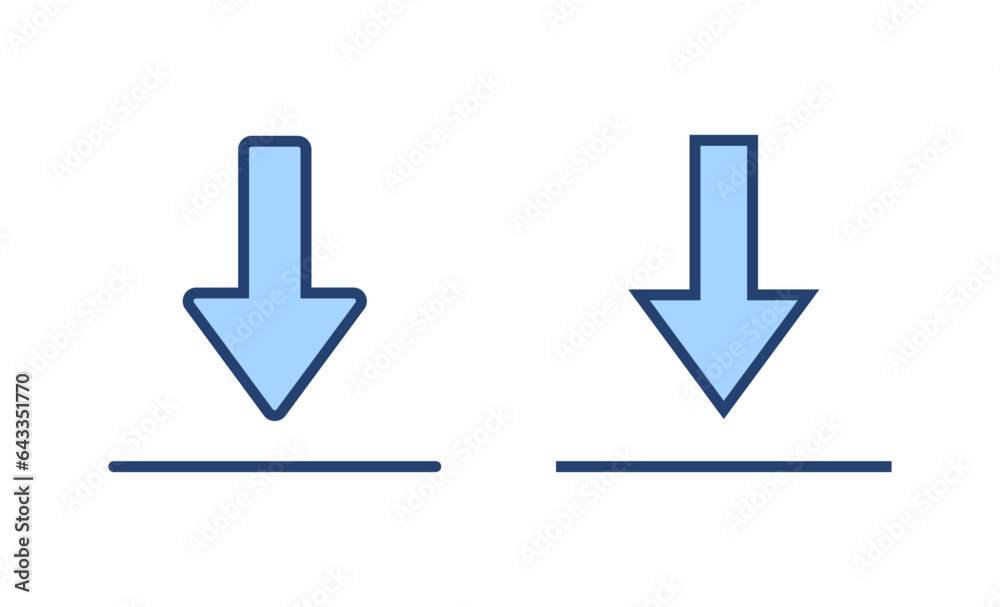 Download icon vector. Download sign and symbol Download icon vector. Download sign and symbol