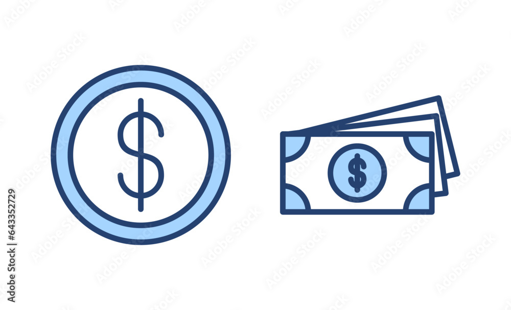 Money icon vector. Money sign and symbol Money icon vector. Money sign and symbol