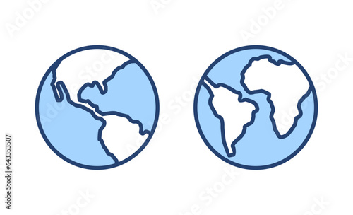 World map vector. Worldmap sign and symbol. Globe icon