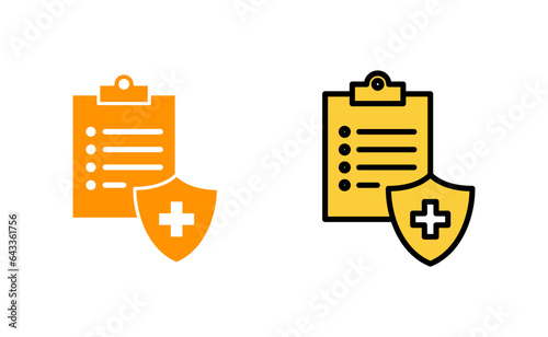 Medical insurance icon set tor for web and mobile app. health insurance sign and symbol