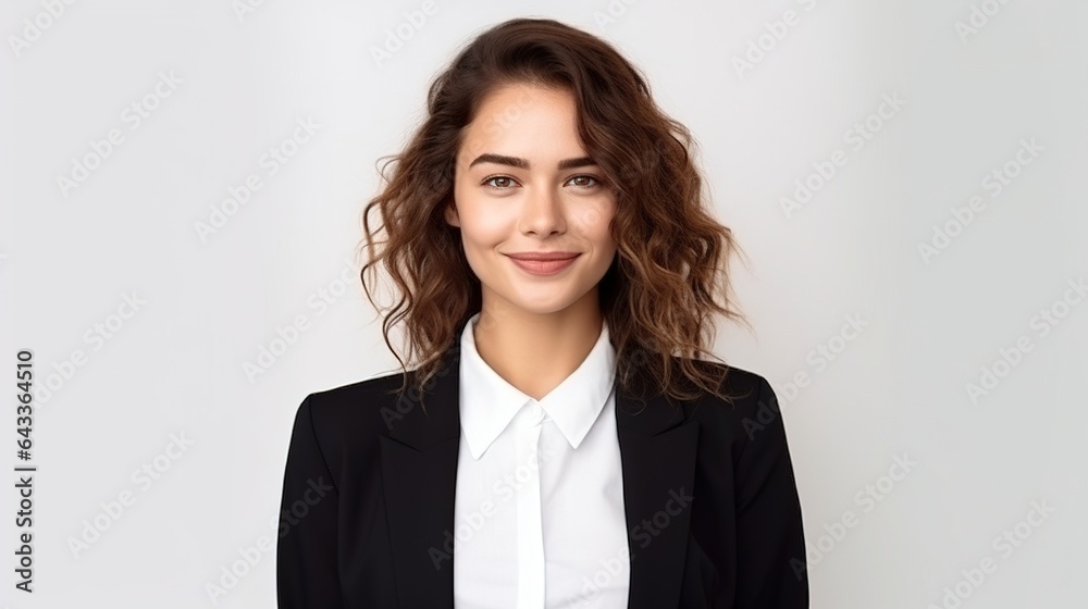 portrait of a businesswoman on white background portrait of a businesswoman on white background