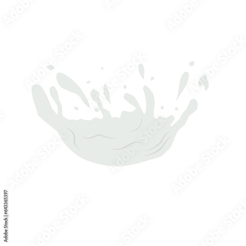 Milk Splash Vector Illustration 