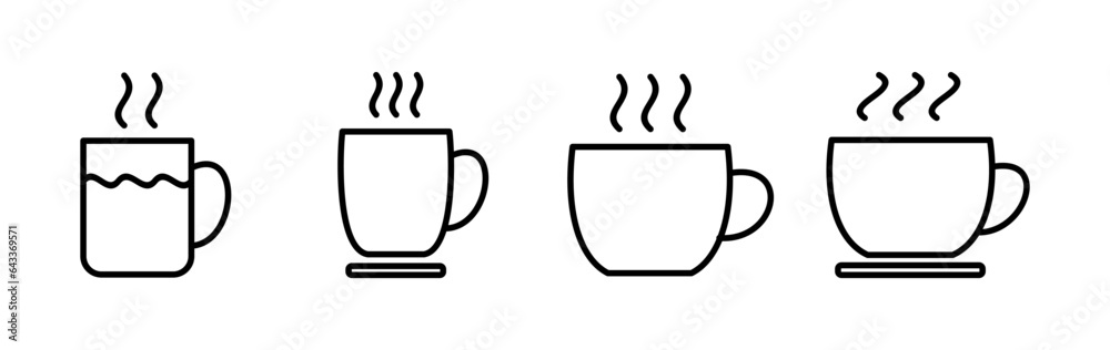 Cup coffee icon vector. coffee cup icon. mug Cup coffee icon vector. coffee cup icon. mug