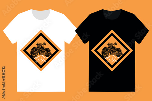 motorcycle t shirt design vector template.