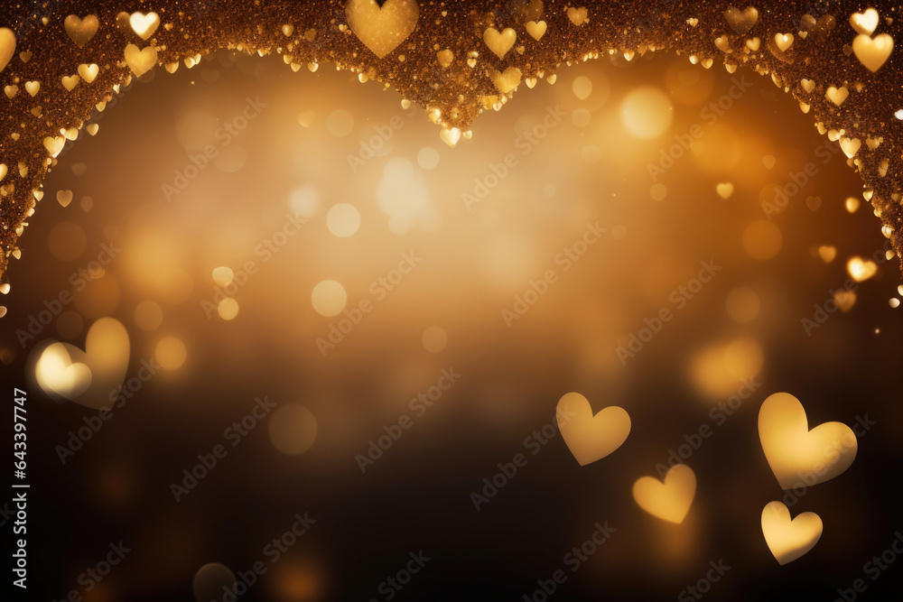 Gold Heart background