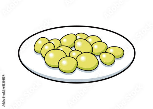 ぎんなん　イラスト