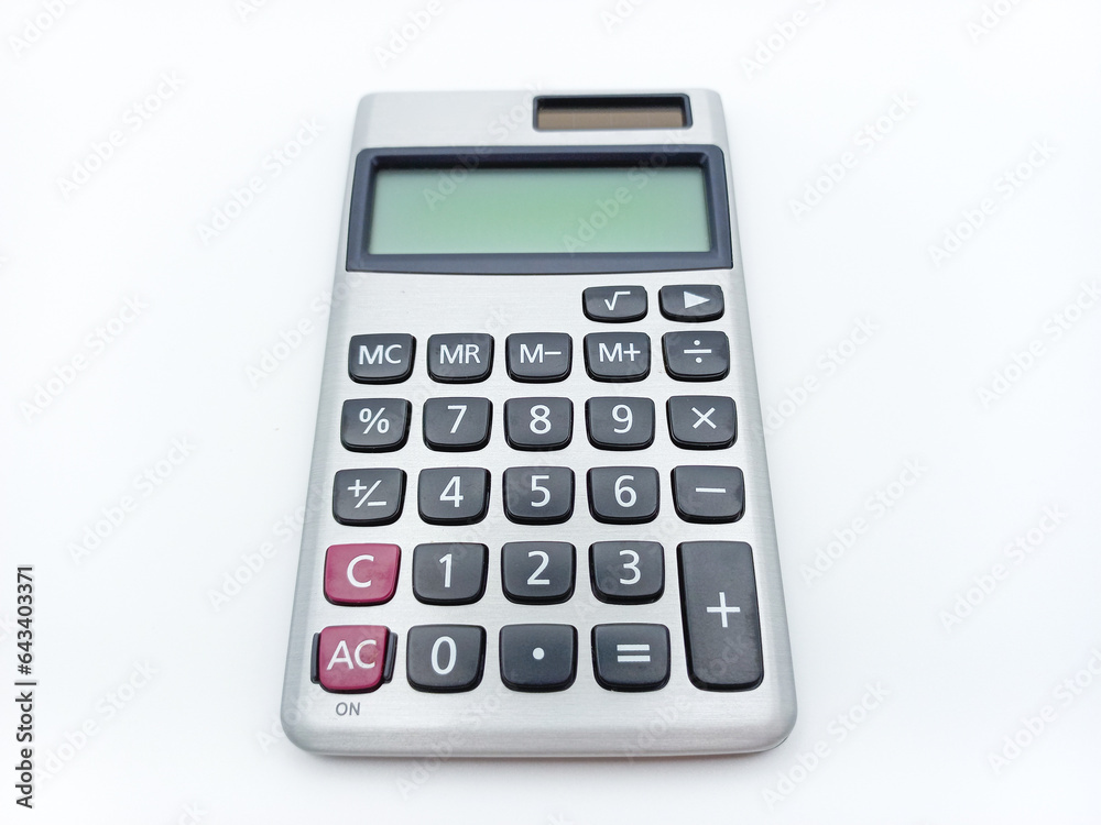 Digital Pocket Calculator isolated On White Background Digital Pocket Calculator isolated On White Background