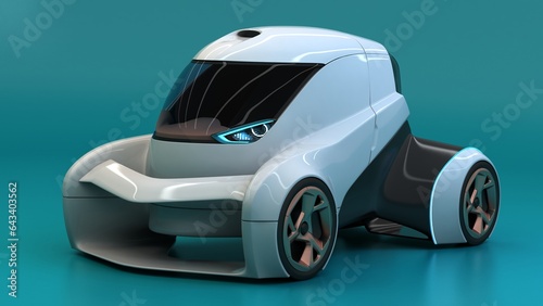 fantasy concept car design, Sci-fi future transport, non AI 3d illustration photo