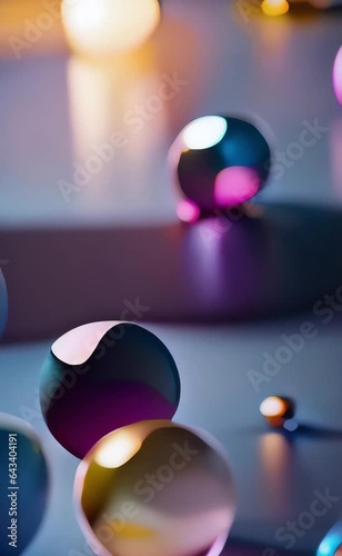 purple and blue balls