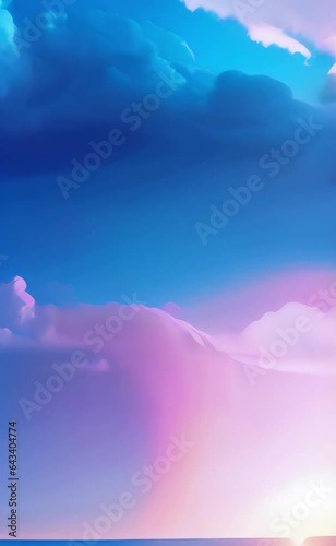 blue sky and clouds