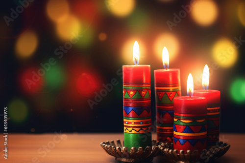 Traditional african american ethnic holiday background photo
