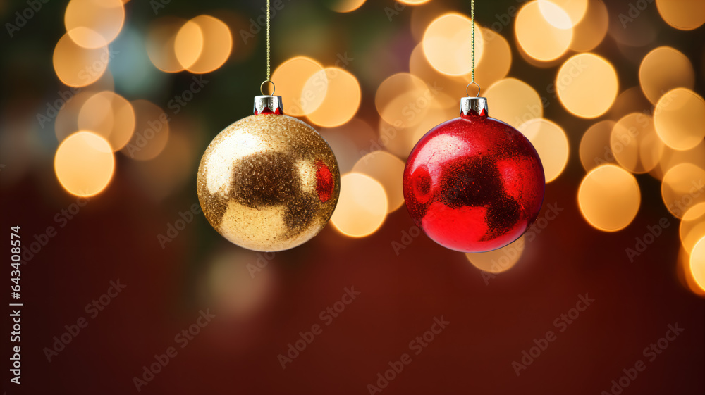 Beautifully crafted close-up of a Christmas ball on a glittery background Beautifully crafted close-up of a Christmas ball on a glittery background