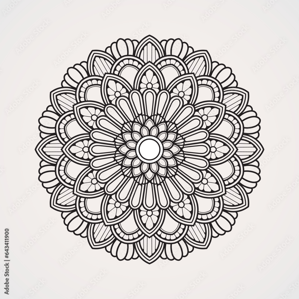 Photo & Art Print Traditional mandala floral ornament pattern, Azza photo-art-print-traditional-mandala-floral-ornament-pattern-azza