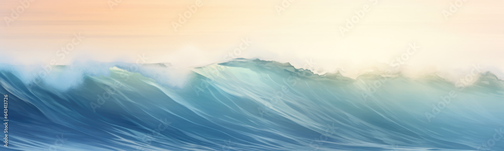 Fototapeta premium Waves ocean banner