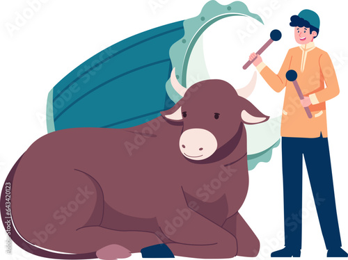 Eid Adha Chacarter Illustration