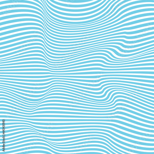 simple abstract seamlees skye color distort wavy line pattern