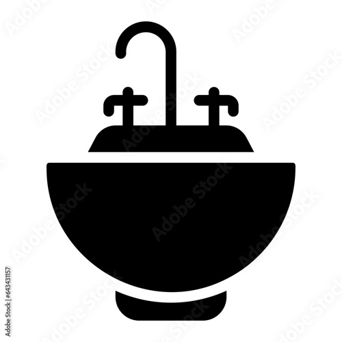 backwash sink Solid icon