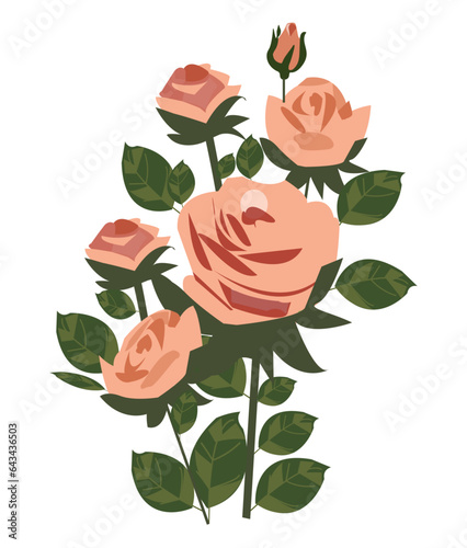 Fllowers Vector, Elements and Craft Design.
