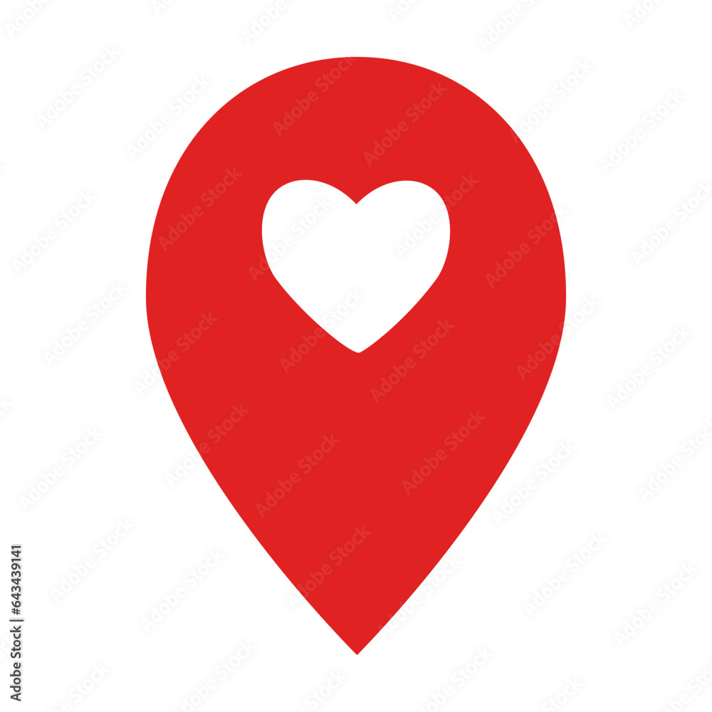 Love icon shape vector element Love icon shape vector element