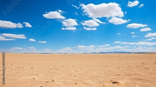 background Open field with clear blue sky