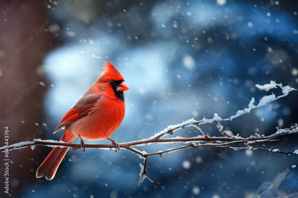 Red Cardinal in the Snow created with Generative AI technology
Red Cardinal in the Snow created with Generative AI technology