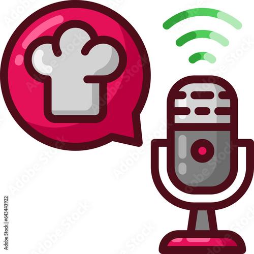 podcast cooking icon