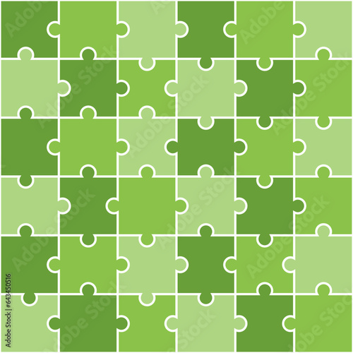 Light green jigsaw pattern. jigsaw line pattern. jigsaw seamless pattern. Decorative elements, clothing, paper wrapping, bathroom tiles, wall tiles, backdrop, background.