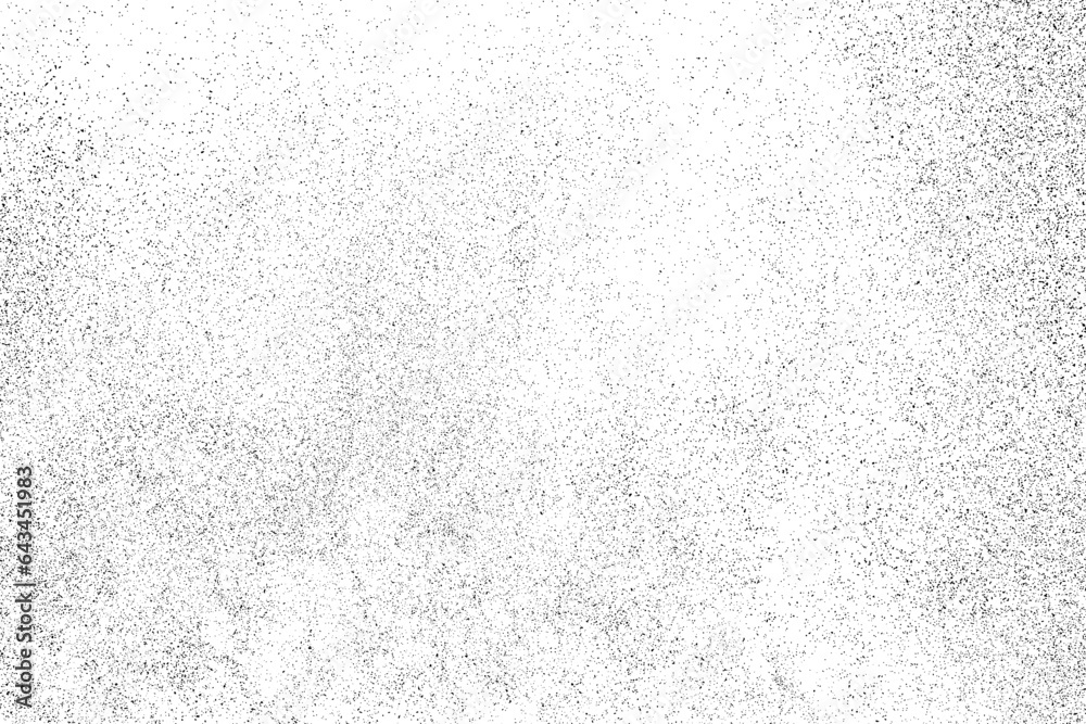 © sergio34 - Distressed black texture. Dark grainy texture on white background. Dust overlay textured. Grain noise particles. Rusted white effect. Grunge design elements. Vector illustration, EPS 10.