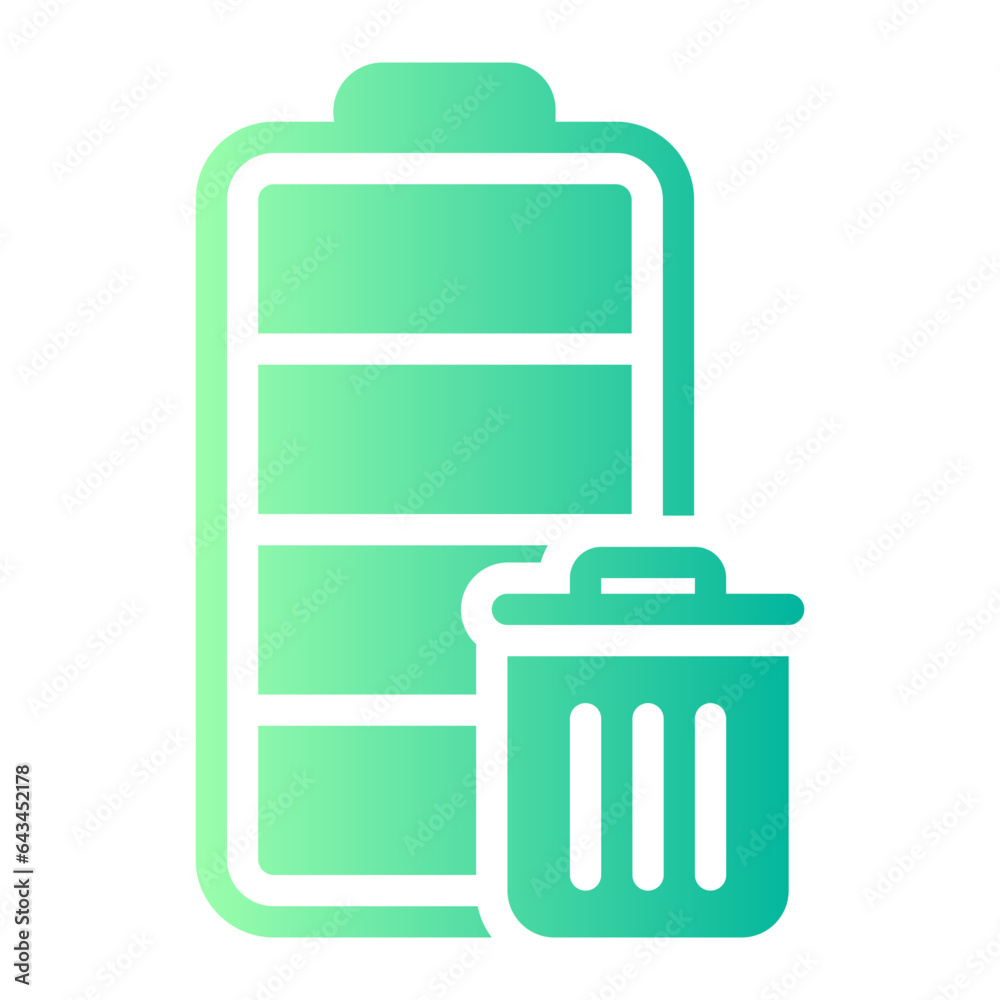 garbage gradient icon garbage gradient icon