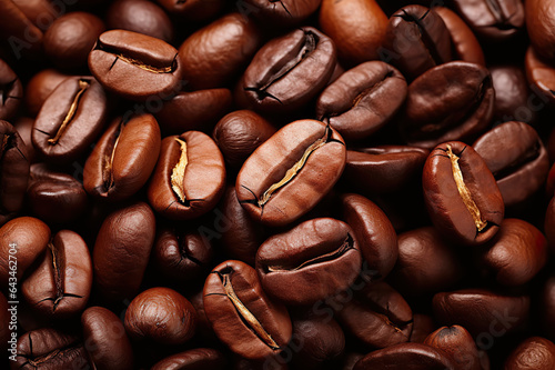 A Mesmerizing Background of Coffee Beans  Unveiling the Richness and Warmth of the Bean World. created with Generative AI