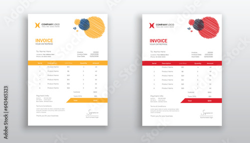 creative modern invoice template for your business
