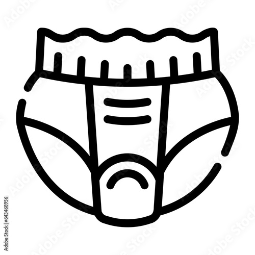 diapers Line Icon